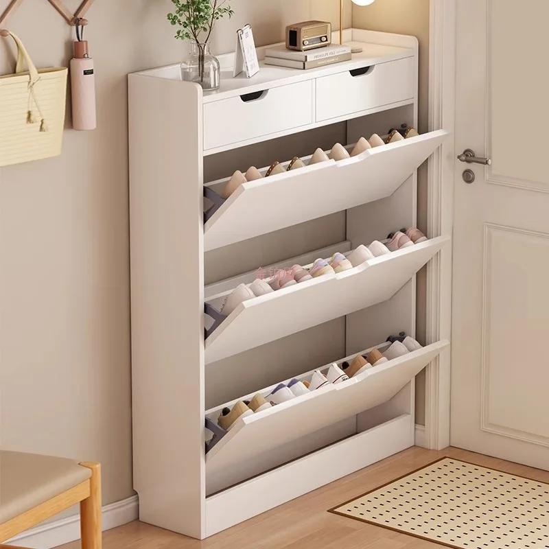 

Shoe cabinet 17cm corridor at the entrance of the home, new entrance tipping bucket cabinet, small and narrow indoor entrance,