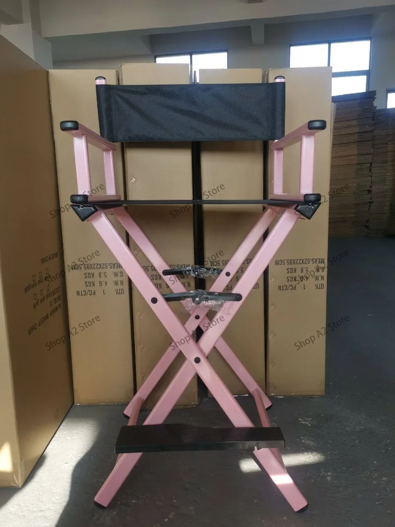 High Aluminum Frame Folding Director Chair – Lightweight Portable Makeup Artist Chair for Outdoor Furniture