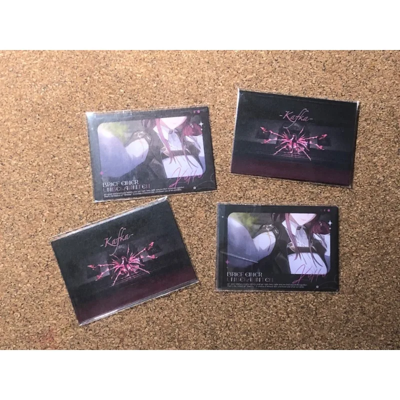 2Pcs/Pack Game Honkai: Star Rail Cartoon Anime Kafka Merch Fans Collection Character Card Birthday Gift