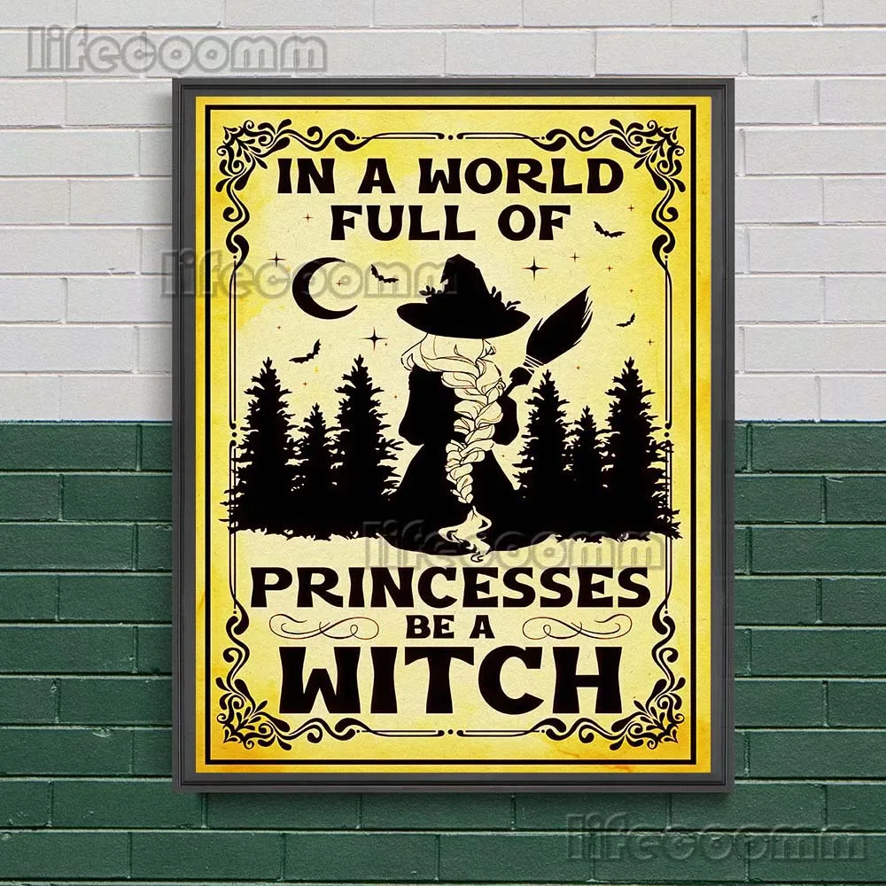 The Rules Of Witch Home And Death Notes Vintage Wall Art Canvas Painting Home Of Wicked Witch Art Poster And Print Home Decor