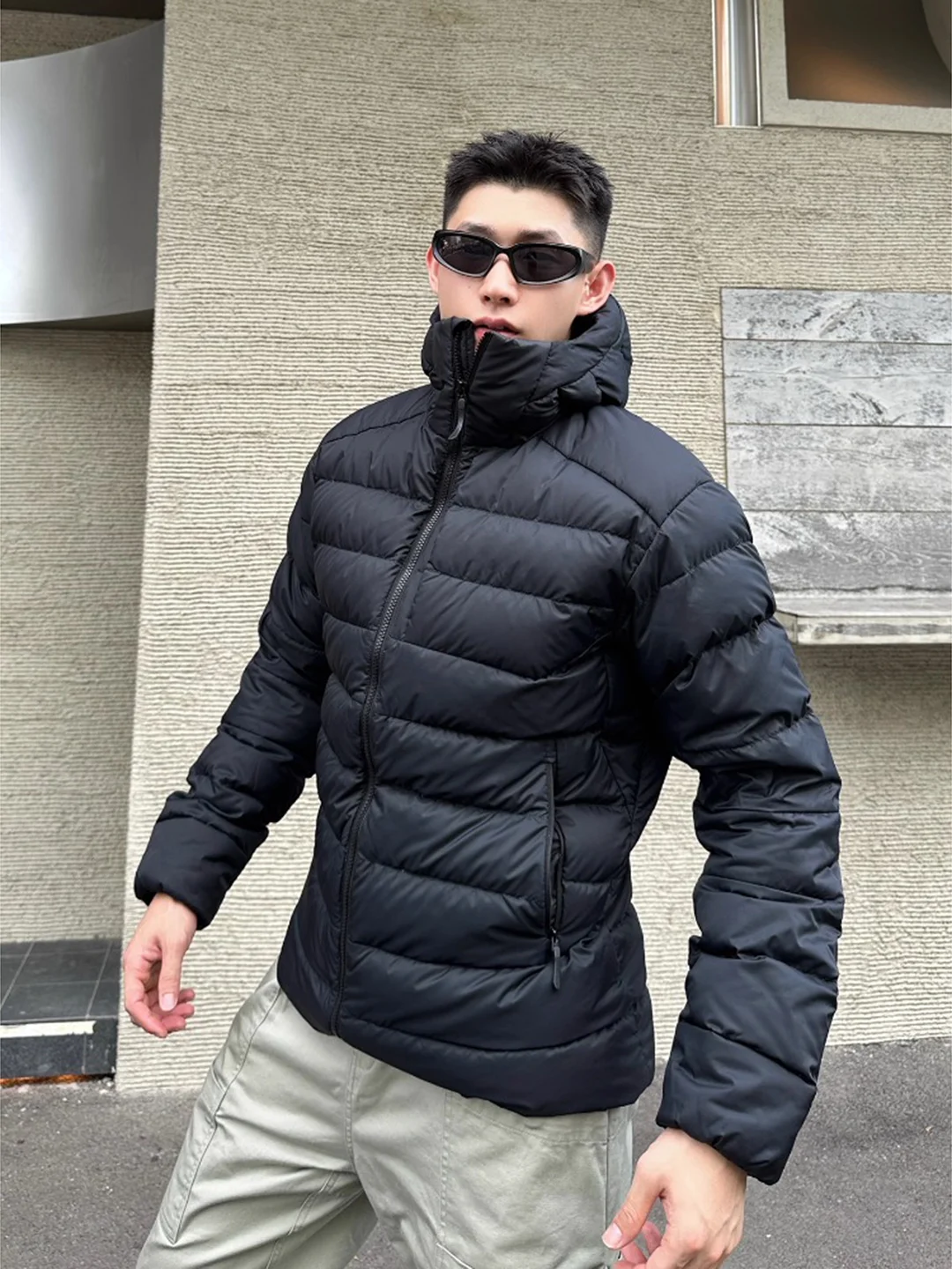 

Легкая мужская утепленная куртка Bla для активного отдыха, хлопковое пальто Slim Fit в американском стиле, зимнее пальто для повседневной носки