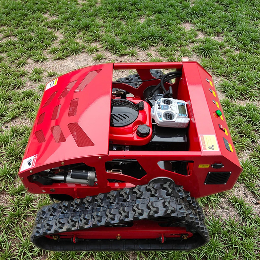 CE Compliant All-Terrain Engine Flail Lawn Mower Remote Control Robot for 1-Year Grass Cutting