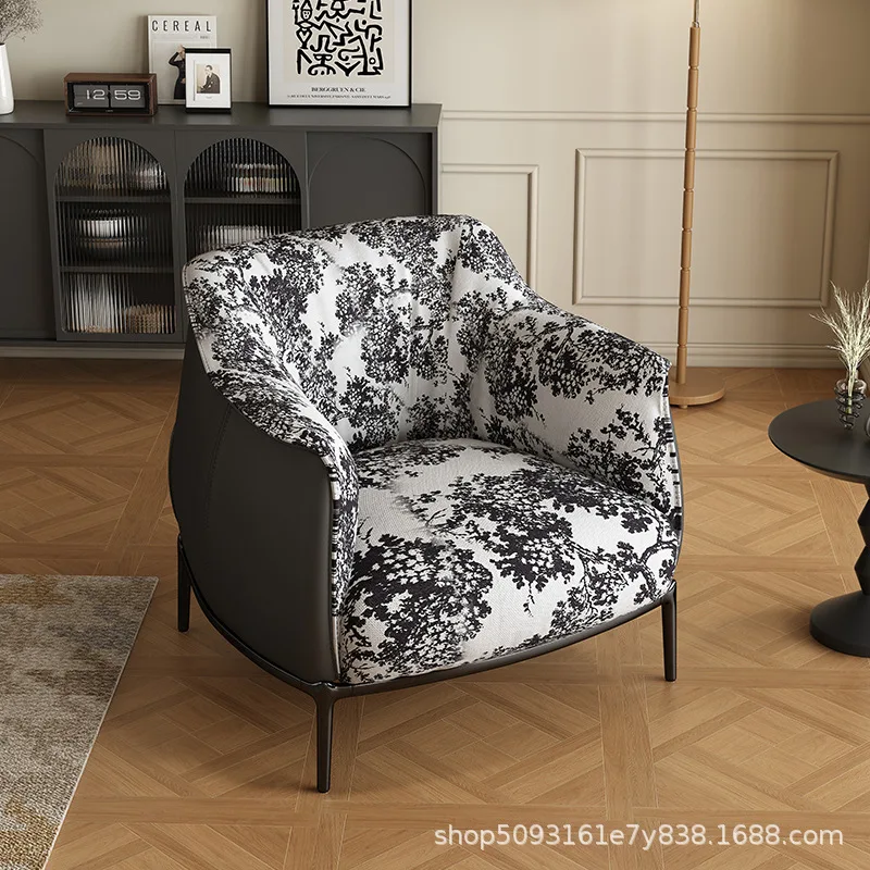 

Французский Ретро Одиночный Стул Гостиная Домашний Балкон Стул Для Отдыха Нержавеющая Сталь Интернет Знаменитости Дизайнер Диван Стул Тигр