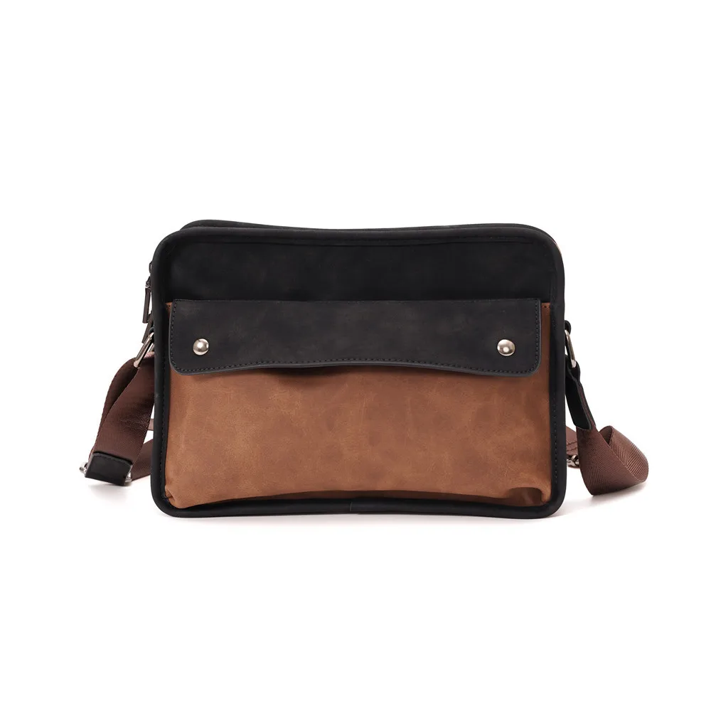 Vintage Herren-Umhängetaschen Luxus Rechteckige Schultertasche für Männer Weiche Leder-Umhängetasche Modische Messenger-Taschen Herren Bolsos – Detail 8