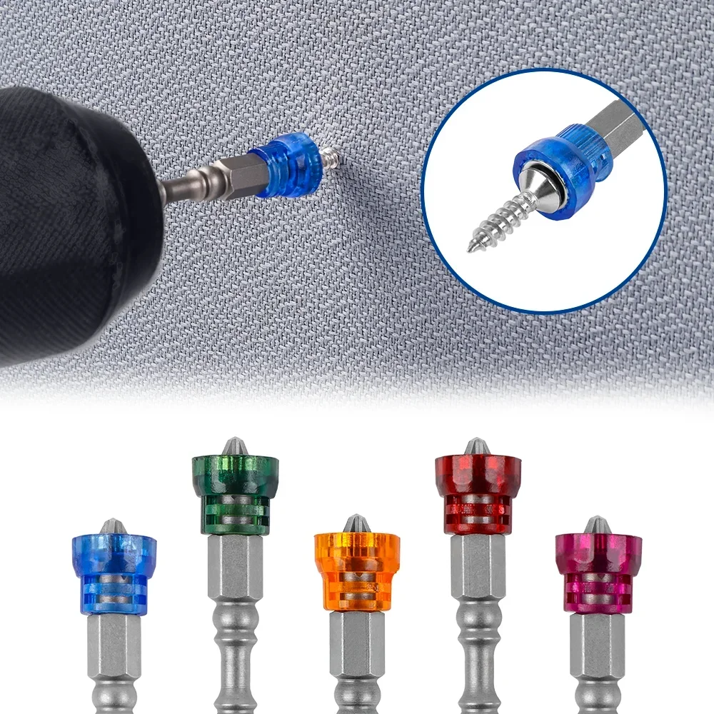 

5pcs Set 1 4 Hex Shank Magnetic Screwdriver Alloy Steel PH2 Single Head Cross Bit Hand Tools Drywall