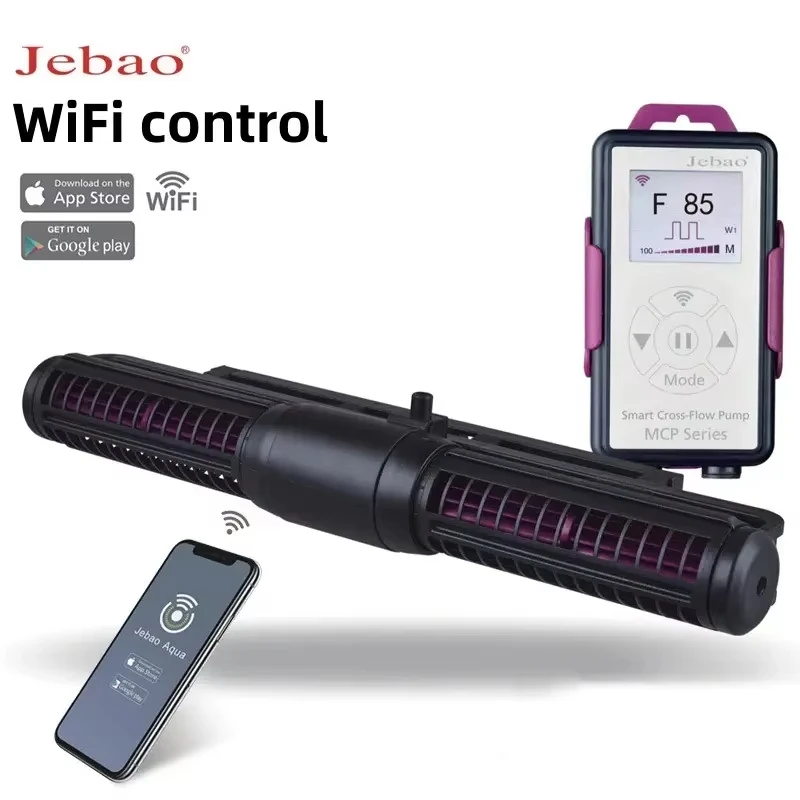 Jecod Jebao MCP Series Насос для изготовления волн в аквариуме Wi-Fi Умный циркуляционный насос с перекрестным потоком и контроллером ЖК-дисплея Jecod Jebao MCP Series Насос для изготовления волн в аквариуме Wi-Fi Умный циркуляционный насос с перекрестным потоком и контроллером ЖК-дисплея