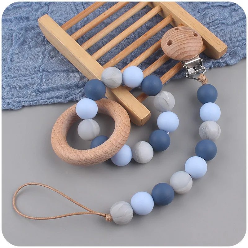 Baby Silicone Pacifier Chains Flower Anti Loss Adjustable Pacifier Holder for Newborn Suitable for Baby Toy Products