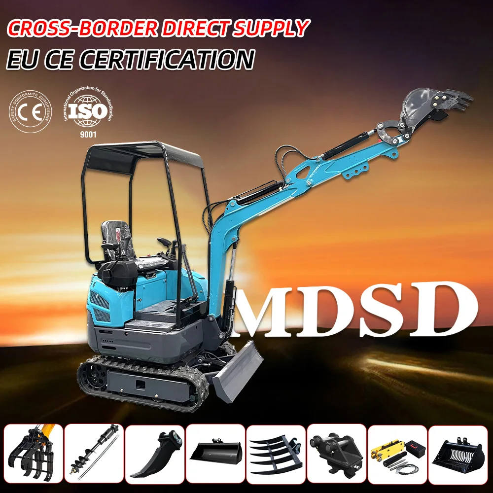 0.8-2톤 미니 굴삭기 CE EPA 유로 5 인증 크롤러 맞춤형 빠른 배송 특별 가격 소형 굴삭기