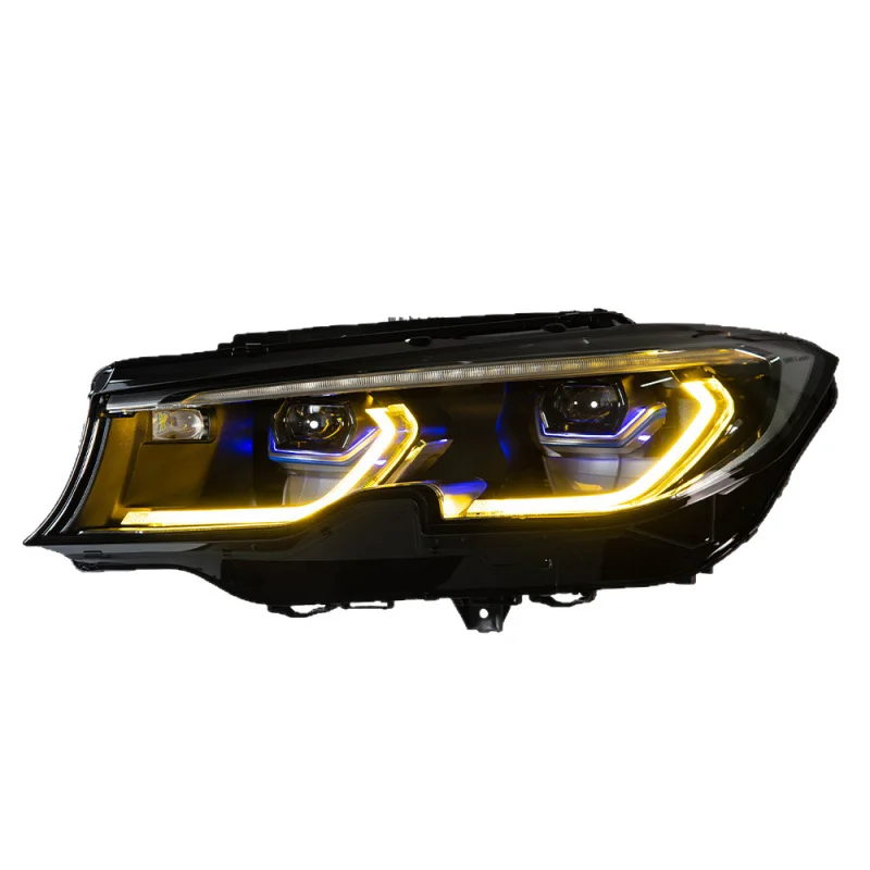 

Suitable For 19-22 BMW G20/G28 Headlight Dual Color Front Lighting Four Low Eight High Beam Benchmark Hi