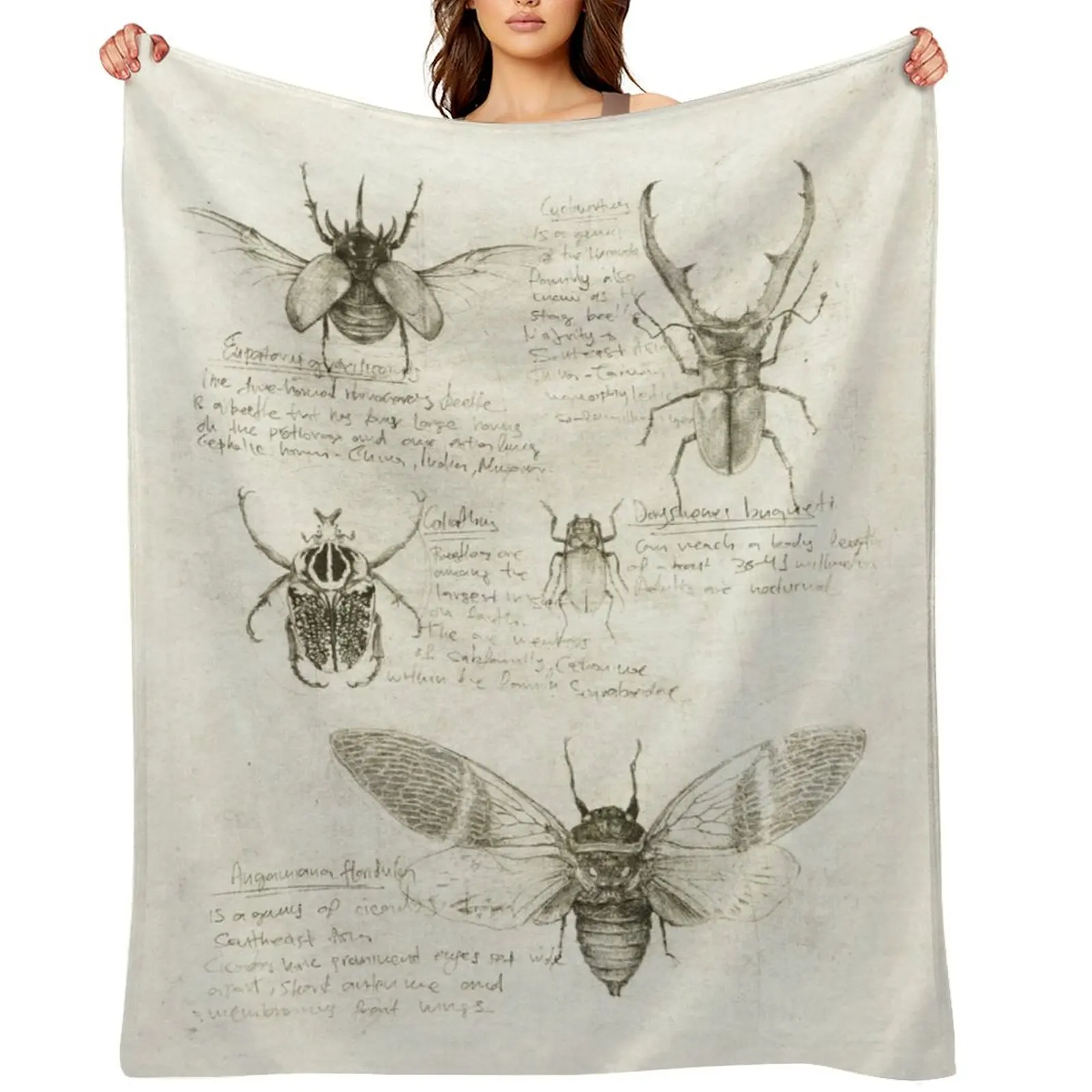 

insects Throw Blanket Blankets For Baby Custom Furrys Retros Blankets