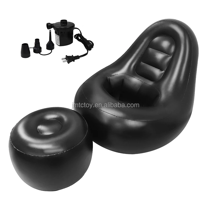 

New Design Couch Recovery Lounger Bbl Living Room Furniture Sofas Chair Inflatable Sofas With Foot Rest Chair and Pump
