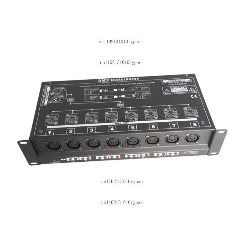 Hook for,8‑Channel Opto‑Isolated Signal Amplifier DMX512 Splitter for Stage and Wedding Performance Lighting