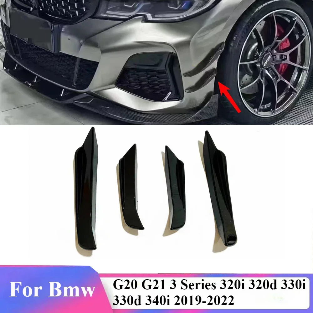 

Performance Splitter Front Bumper Airvent Blade Trim Tuning For Bmw G20 G21 3 Series 320i 320d 330i 330d 340i 2019-2022 Pre-Lci