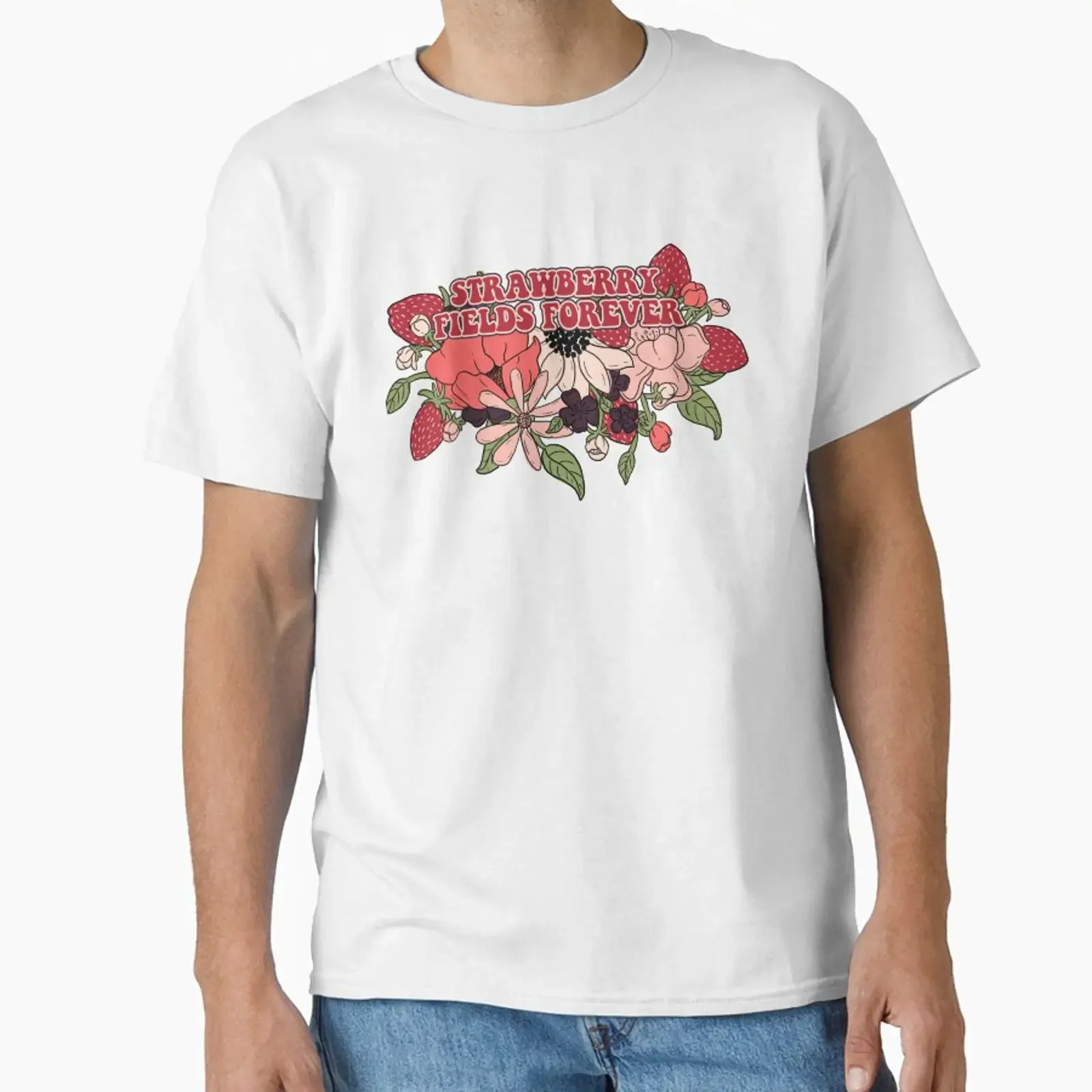 Strawberry Fields Forever designed and sold by Elizabeth Rayes vintage Washed Stretched designer clothes Casual Versatile
