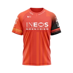 INEOS GRENADIERS 2024 Cycling Jersey T-shirt Outdoor Sports Competition Clothing POLO Shirt Men New Summer Women Children 3D