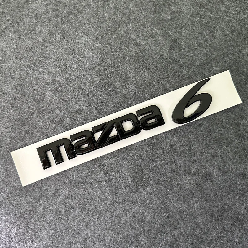 ABS Silver Black Car Emblem Logo Badge Sticker Decal For Mazda 6 Mazda 3 Mazda6 Mazda3 accessories styling