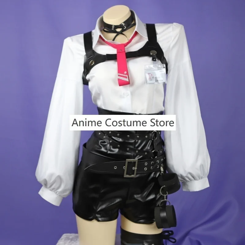 Goddess of Victory NIKKE Yuni Cosplay Costume Whip Wig Women Game Uniform Sexy PU Straitjacket Halloween Suit Anime Clothes