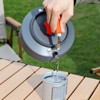 Aluminum Alloy Camping Cookware Kit Foldable Storage Nonstick Coating Water Kettle/Pan Pot/Saucepan Portable Travel Tableware