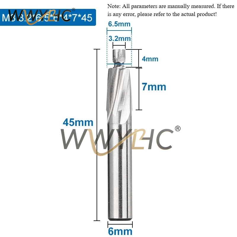 Fully Ground Straight Handle Countersunk Milling Cutter Top Pin Flat Bottom Drill Bit Spout Screw Pull-out