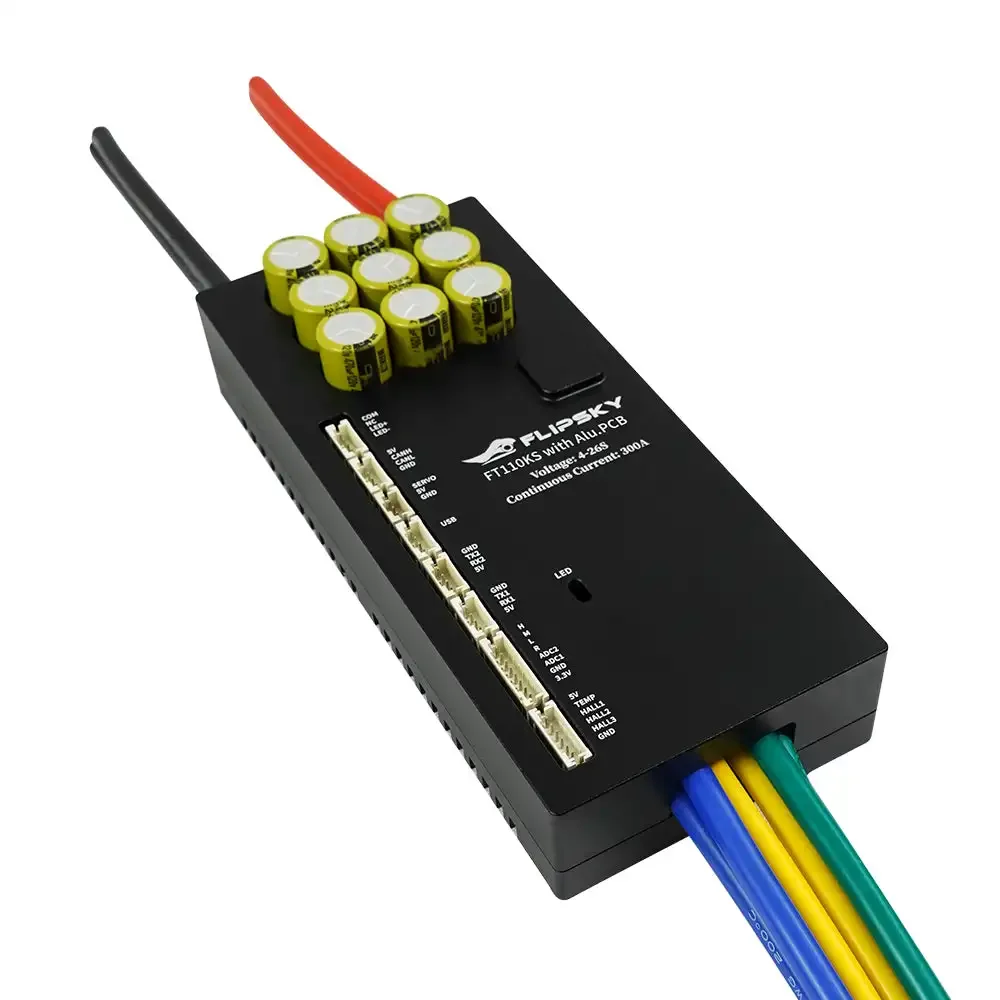 Flipsky FT110KS300A 14-110V 300A Non-VESC ESC, FOC Supported, Regenerative Braking for E-Skateboard E-Bike Electric Motorcycle