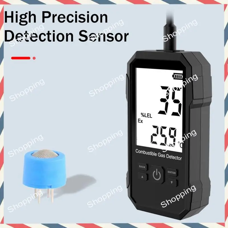 M20K Gas Leak Detector Gas Leak Sensor Sound Double Alarm LCD Alcohol Gas Leak Sensor
