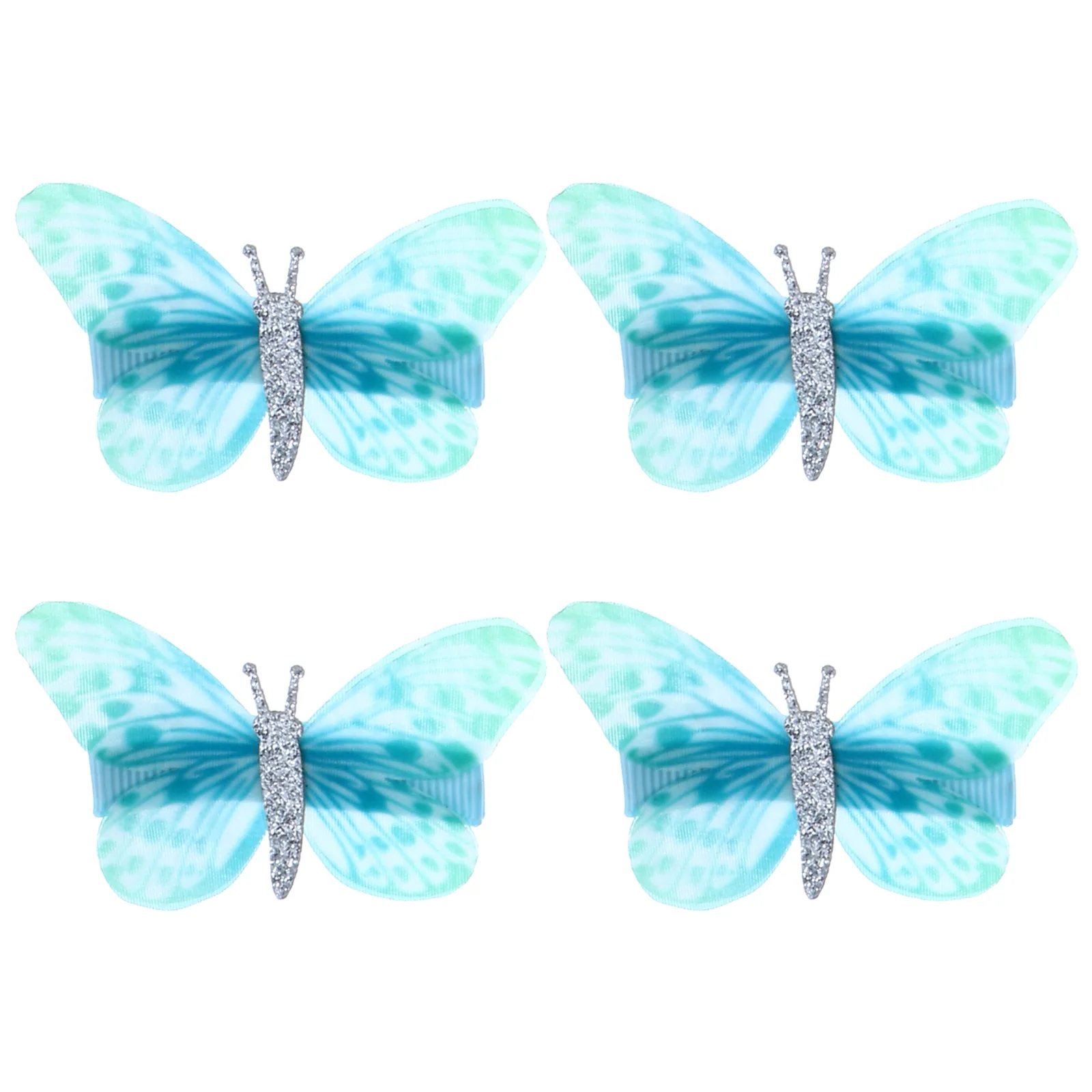 

4pcs Ancient Style Butterfly Hair Clips Lightweight Practical Girls Headdresses Fashion Accessories Daily Party Celebrations