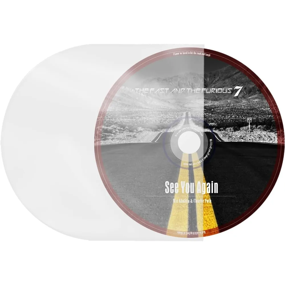 

200PCS CD/DVD Inner Sleeves Transparent Plastic Sleeve Anti-Static for 5inch CD and DVD Mini LP Storage