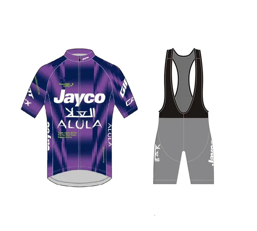 

LASER CUT 2025 Jayco AlUla TEAM SHORT SLEEVE CYCLING JERSEY SUMMER CYCLING WEAR ROPA CICLISMO+BIB SHORTS