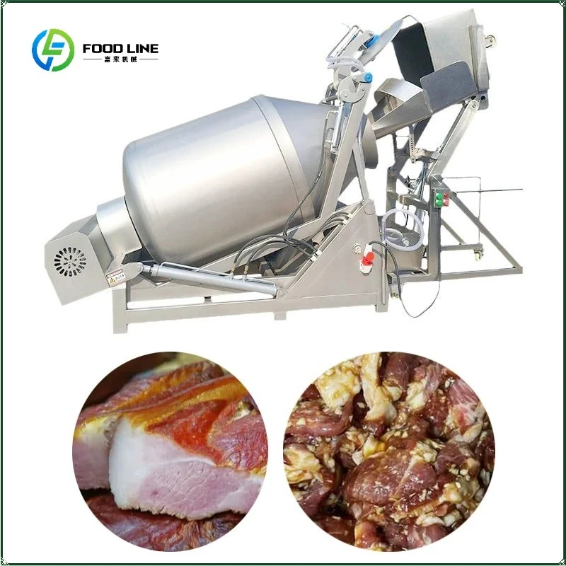 High Qualtiy Stainless Steelutomatic Chicken Marinator Vacuum Meat Kimchi Pickling Rolling Kneading Machine FL Customized
