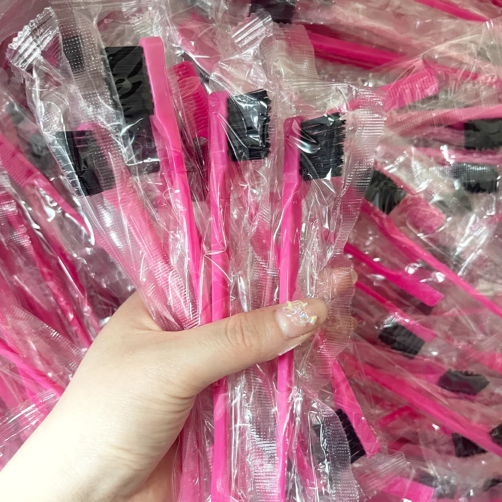 10 قطع/20 قطعة من فرش التحكم في حافة الشعر على الوجهين - فرشاة شعر متعددة الوظائف لتصفيف الشعر بشكل سلس وأدوات العناية بالشعر والحواجب