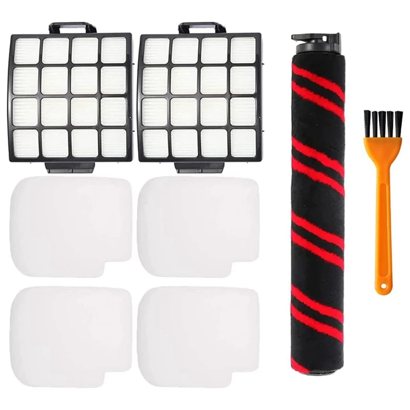 

Replacement Kit For Shark Stratos Duoclean AZ3002 AZ3000 Vacuum Cleaner,1 Roller Bursh,2 HEPA Filters,4 Sets Foam & Felt