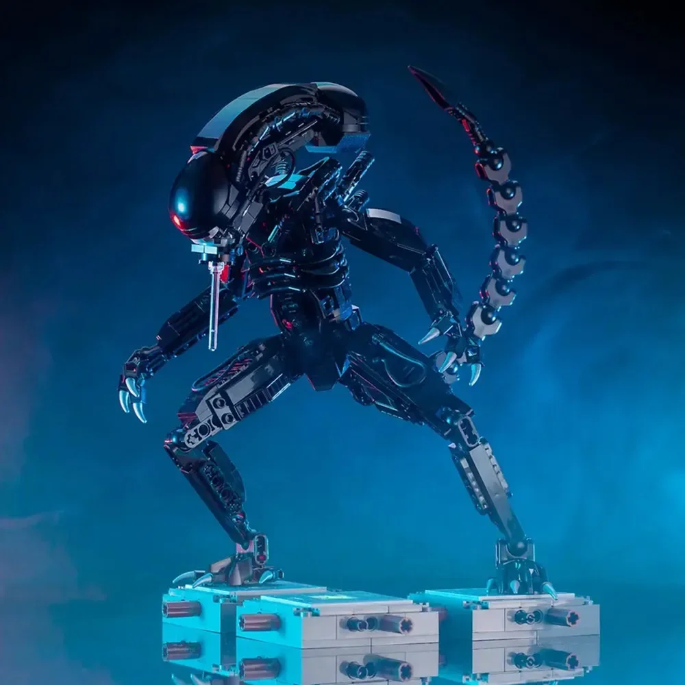 600 Stück Filmreihe Raum Prometheus Aliens Xeno morph Mecha Modell Bausteine Ziegel Spielzeug Kind Geschenk