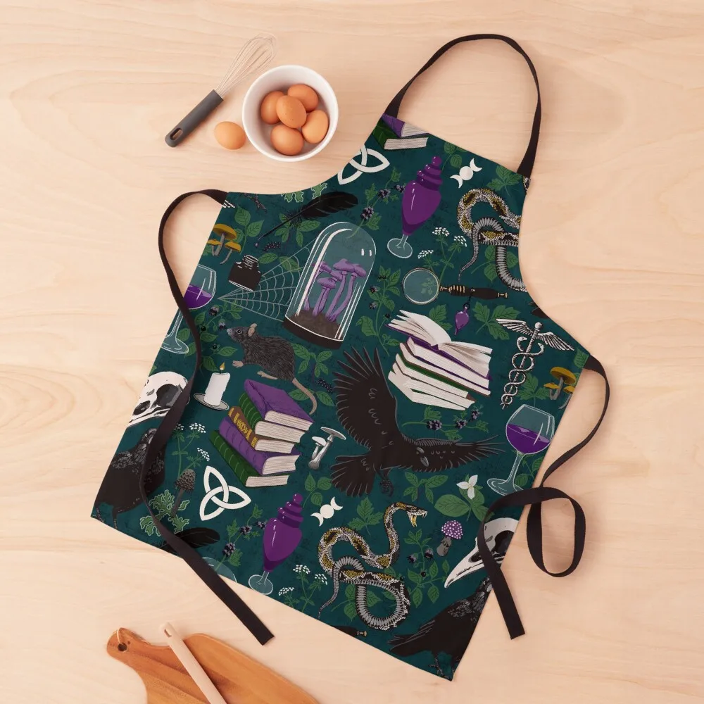 

Potions, Magic & Dark Academia Apron For Cooking Things For The Kitchen Kitchen Front Kitchen accessories Apron