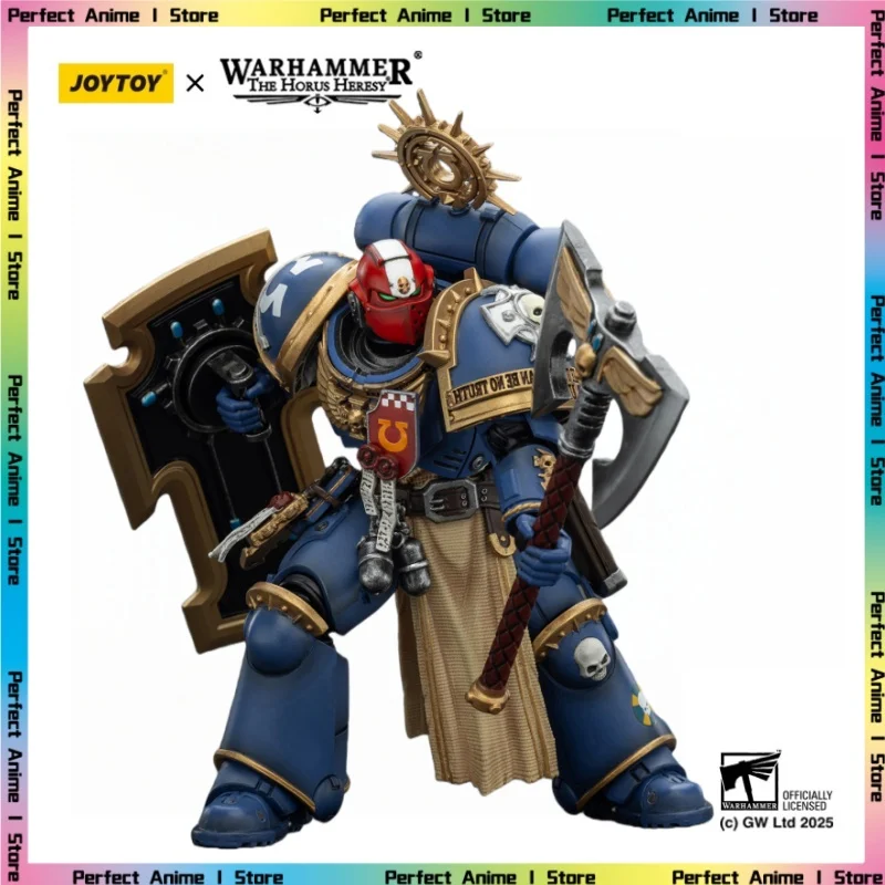 

JOY TOY Dark Source Warhammer 40K Ultramarines Metauros Equipped with Energy Ax, Storm Shield and Plasma Pistol