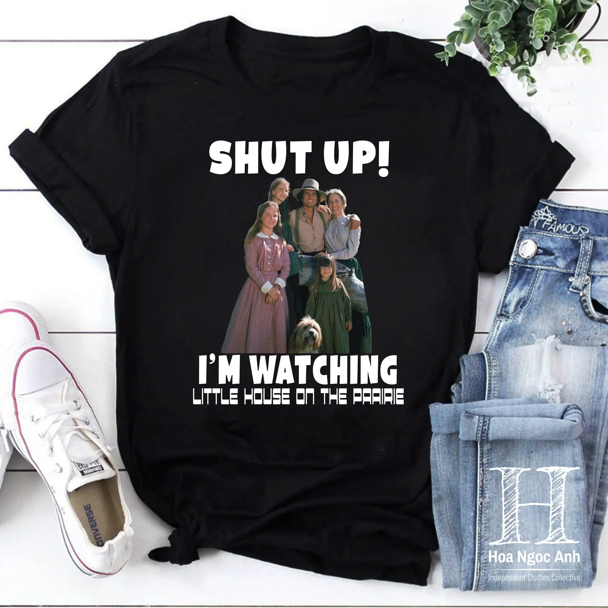 Shut Up I M Watching Little House On The Prairie Vintage T Shirt For