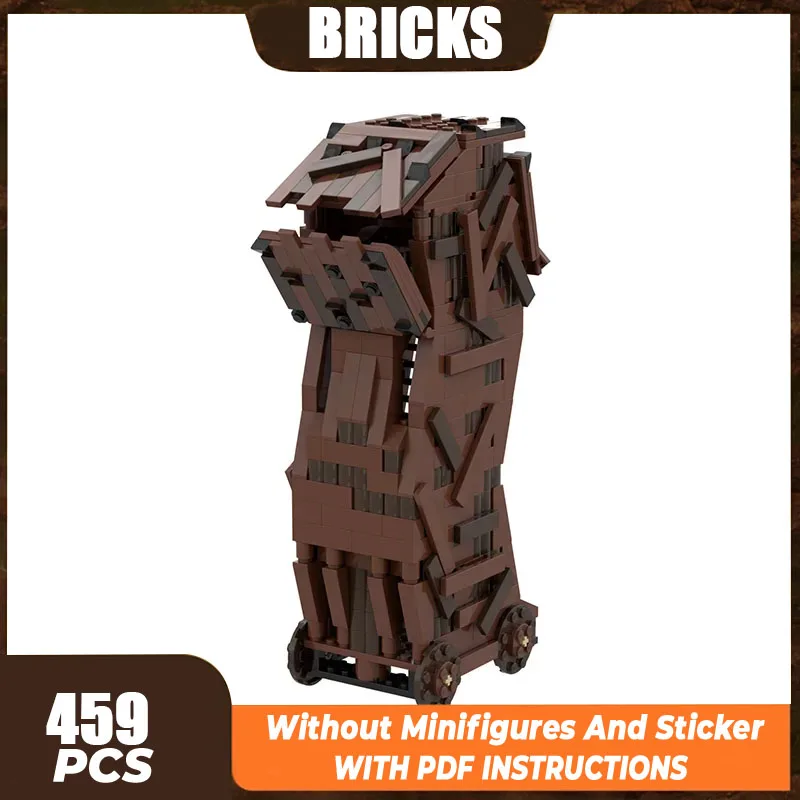 Magical Rings Movie Model Moc Building Bricks Medieval Siege Tower Technology Modular Blocks Gift Christmas Toy DIY Set Assembly