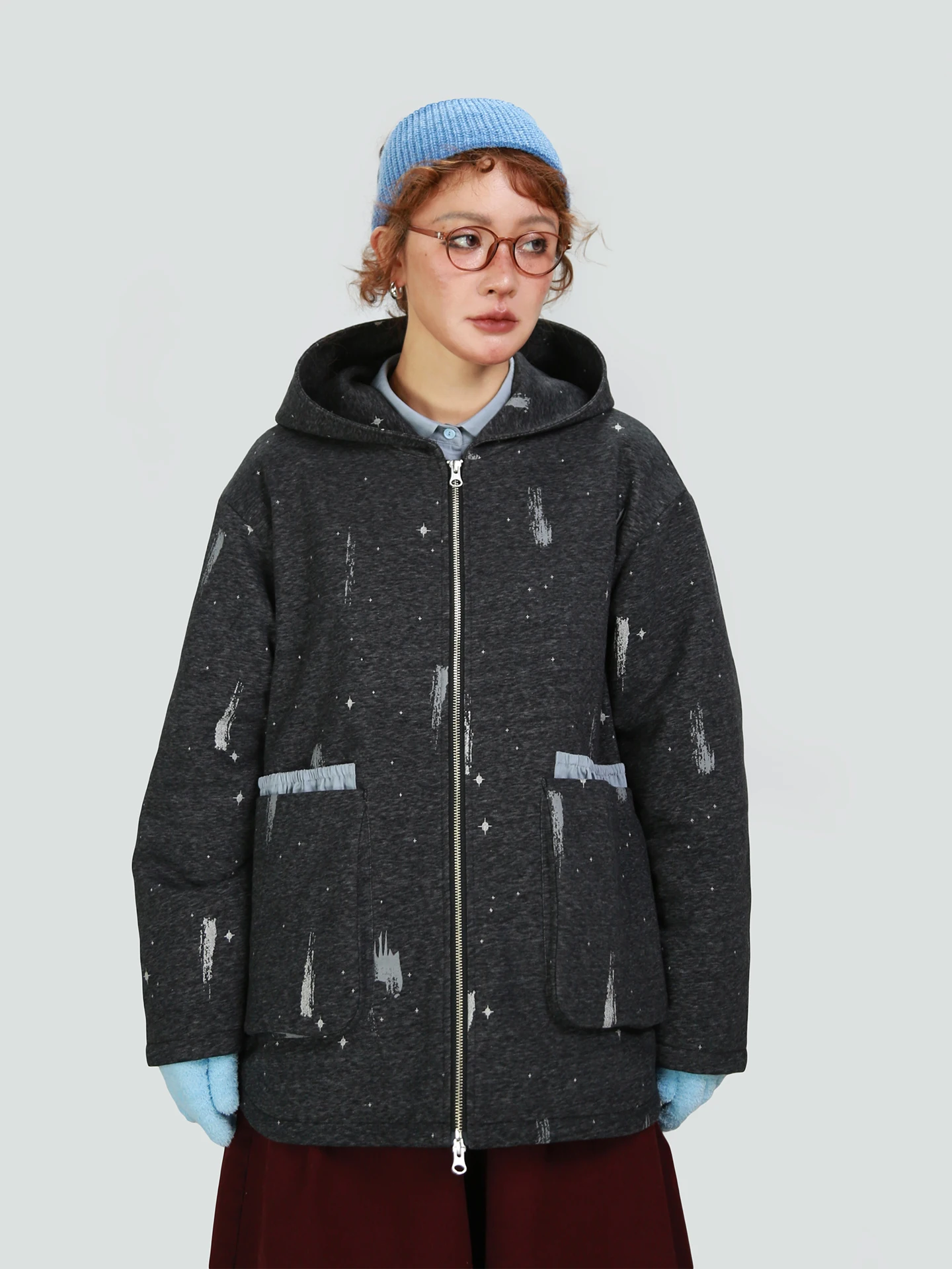 

Хлопковая куртка в стиле ретро, женская свободная теплая хлопковая одежда для пар, оригинальная новинка 2025, уличная одежда с капюшоном на молнии