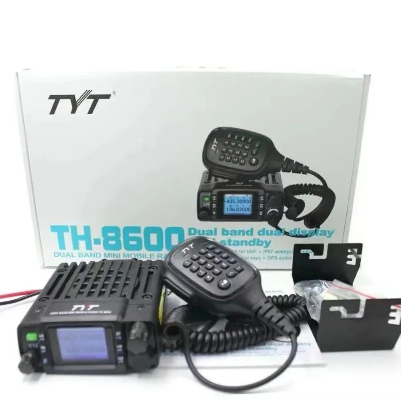TYT TH-8600 IP67 Водонепроницаемая двухдиапазонная мини-автомобильная мобильная радиостанция 25 Вт Powful VHF 136-174 МГц UHF400-480 МГц 200CH Автомобильная радиостанция Ham