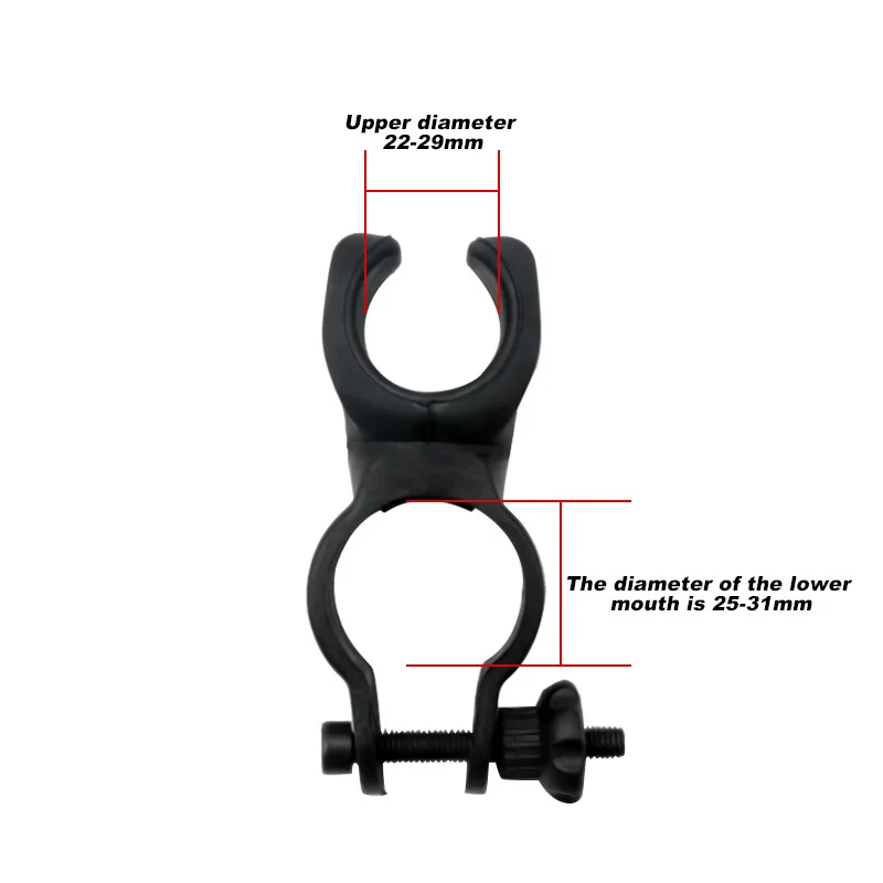 Soporte luz giratorio 360° para bici con clip universal paseo perro - imagen 3
