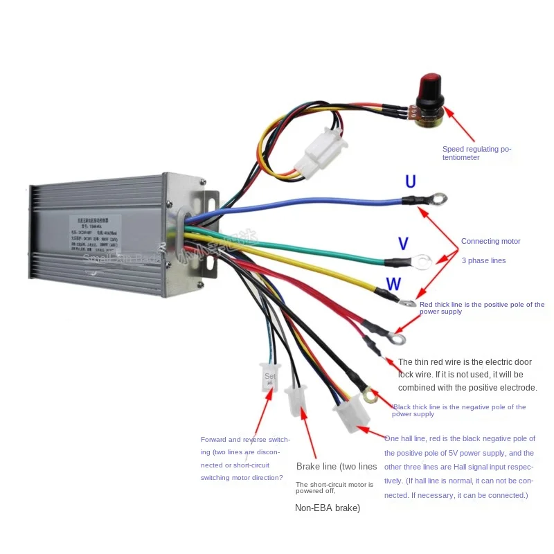 12V24V36V48V High Power Brushless Motor Controller 40A Lawn Mower Motor Boat Propulsion Drive