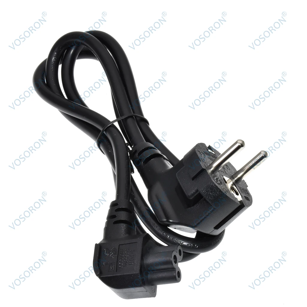 Schuko to IEC320 C5 Adapter Power Cord, H05VV-F 3G 0.75mm , EU European standard Type E/F power line Cables For Laptop TV