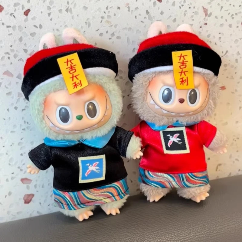 

Одежда для Labubu Zombie, украшение для куклы в китайском стиле, аксессуары для самостоятельного изготовления, игрушки серии V1v2v3, универсальное платье на Хэллоуин, подарок