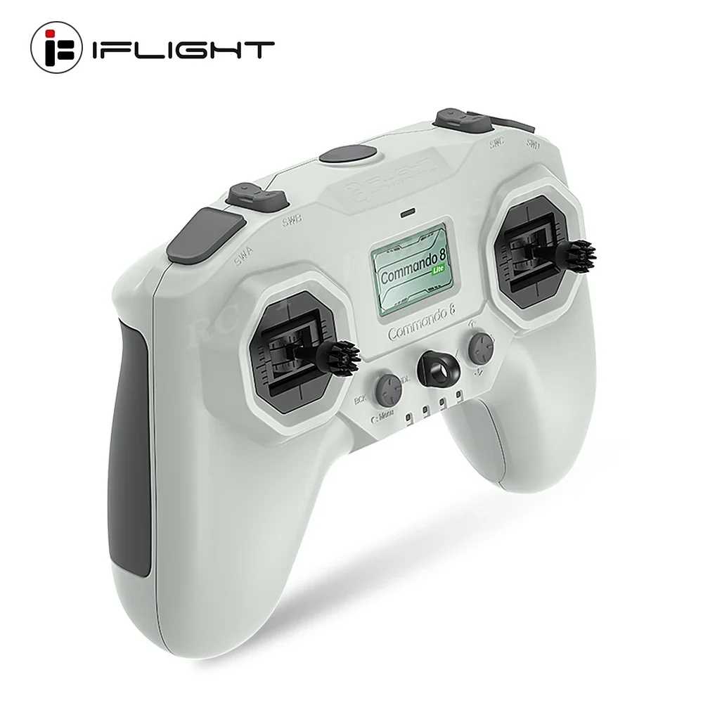 

IFlight Commando 8 Lite Radio Transmitter Remote Controller ExpressLRS 2.4GHz 100mW Built-in Battery For RC FPV Racing Drone