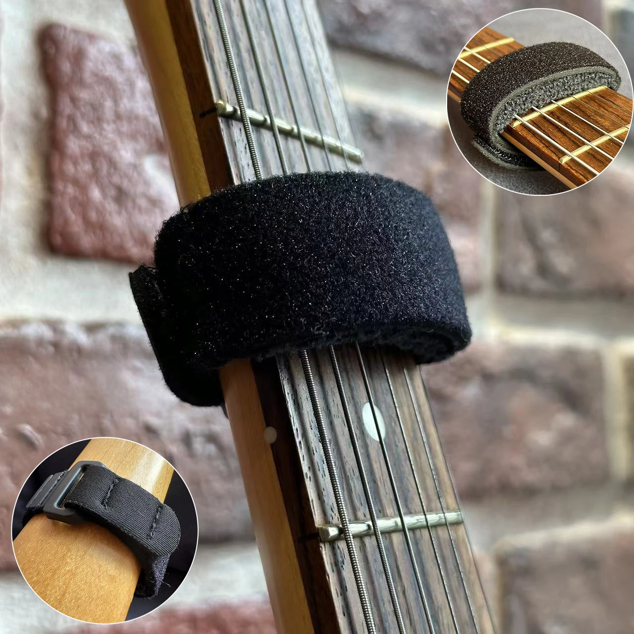 Gitarren-Bundsaiten, stummgeschalteter Riemen, Geräuschdämpfer, geräuschlose Wraps, Strahlband für Gitarren, Bass, Ukulele, Saiteninstrumente, Teile und Zubehör – Detail 12