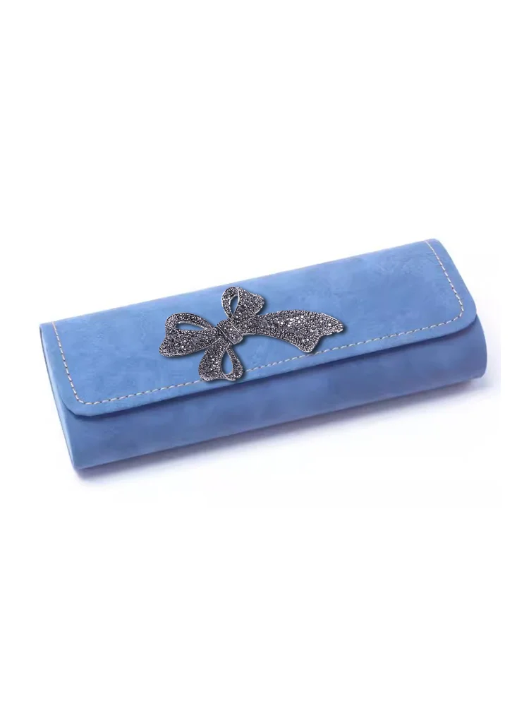 PU Leather Eyewear Cases Japanese Design Portable Light Gold, Agate & Pearl Starfish Decor