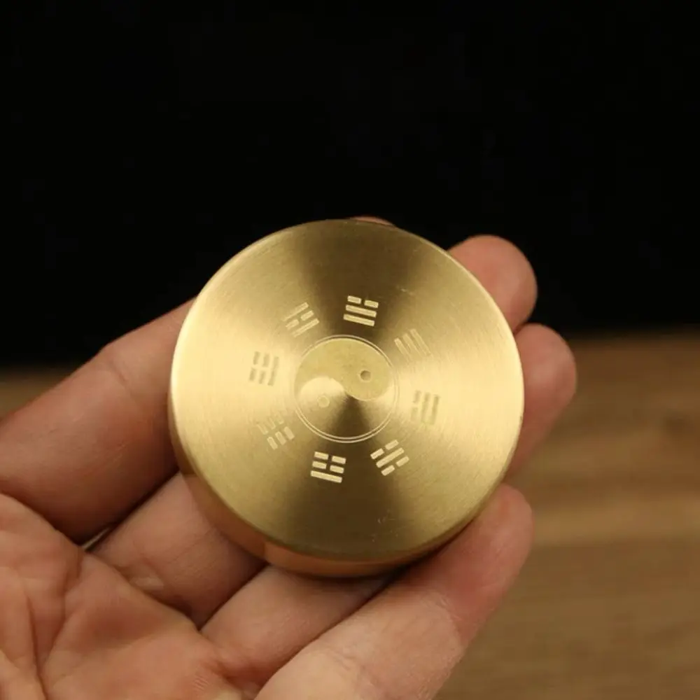 Chinese Style Multifunction Paperweights Solid Brass Holding Paper Paperweight Brush Rests BaGua Metal Decoration