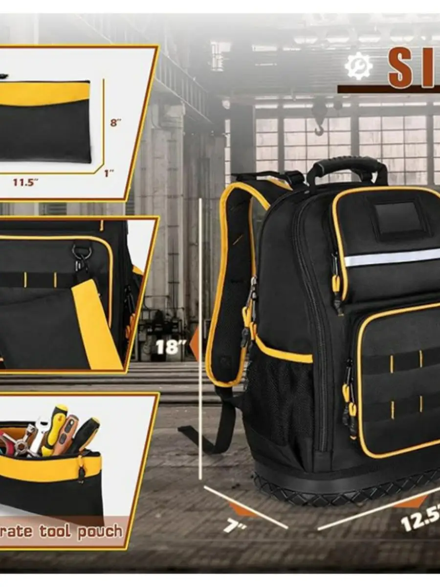Sturdy Durable Electrical Shoulder Tool Backpack Unisex New Condition Other Style Other Brand Other Model 2025 Spring 