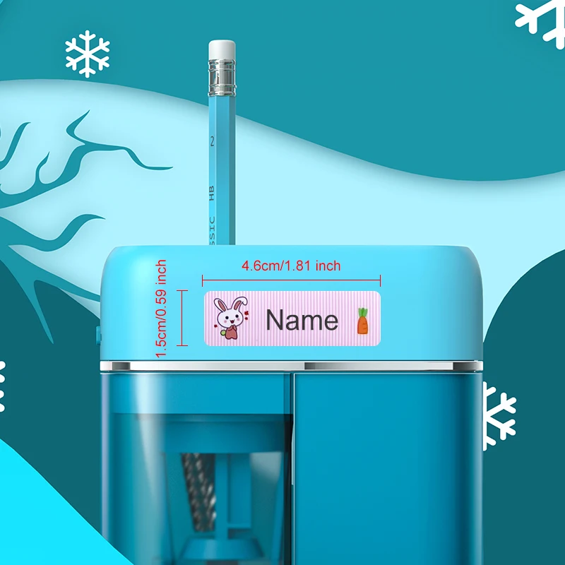 ‌Customized Waterproof Name Tags for School - Personalized Stickers for Kids, Lunch Boxes & Sports Bottles, Multilingual Labels‌