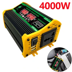 Power Inverter 3000W 4000W 6000W Peak Car Inverter Modified Sine Wave Car Converter 12V to 110V/220V Voltage Transformer for RV