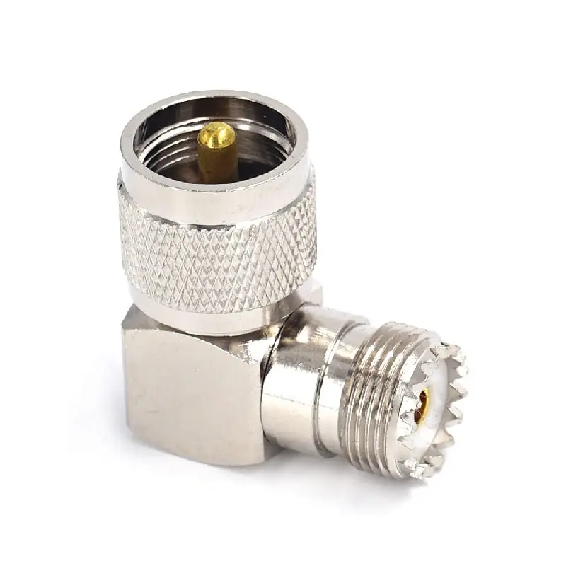 UHF Female to UHF Female T-Connector, Full Copper RF Adapter for Two-Way Radio